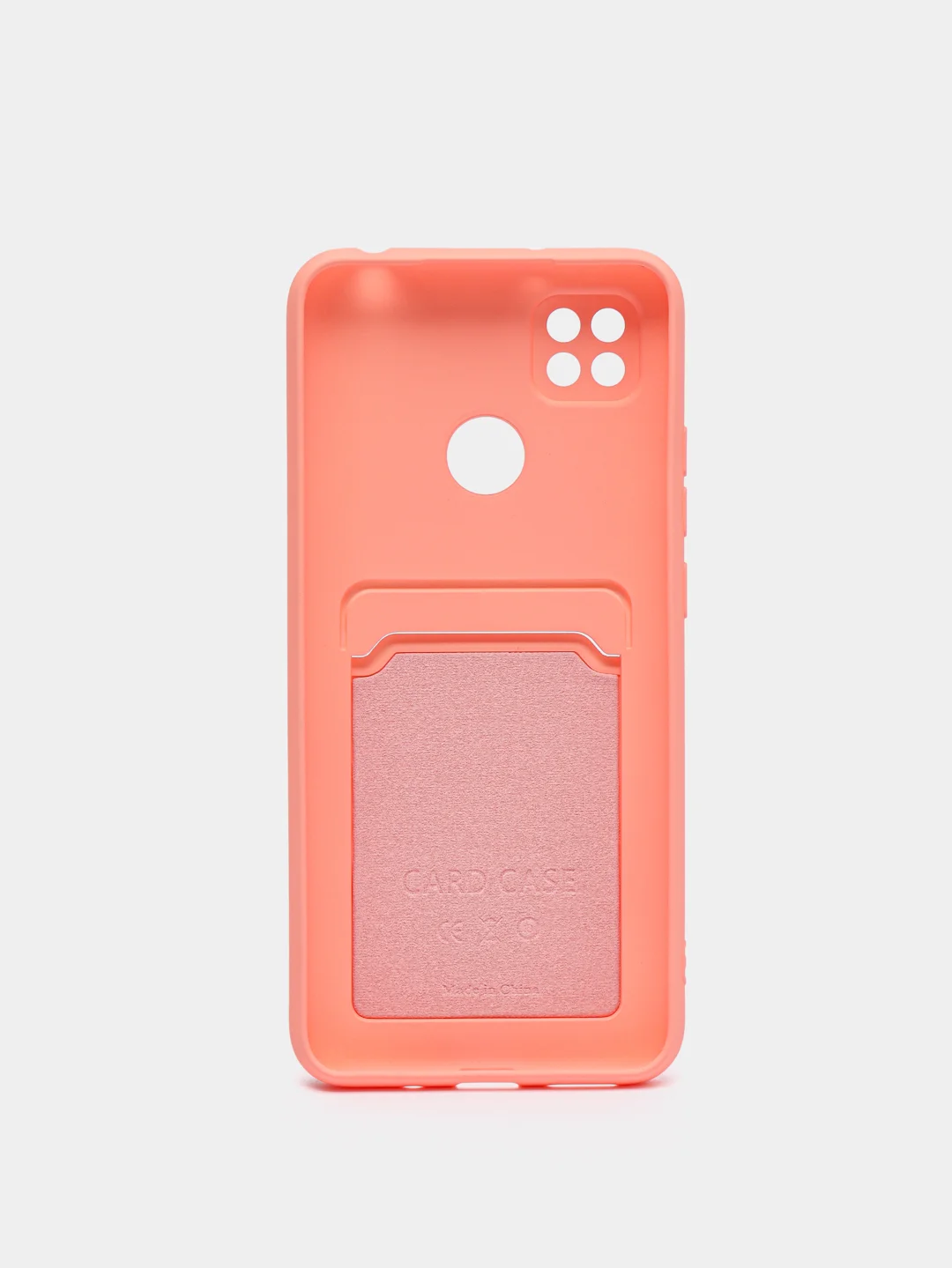 Коралловый wallet Чехол с карманом для карт Xiaomi Redmi 9A, 9C, Note 9 Pro, Note 9S, Mi 11 Lite