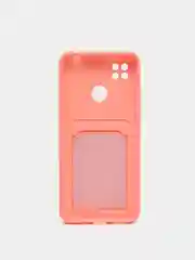 Коралловый wallet Чехол с карманом для карт Xiaomi Redmi 9A, 9C, Note 9 Pro, Note 9S, Mi 11 Lite