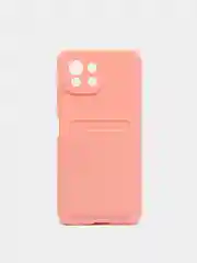 Коралловый wallet Чехол с карманом для карт Xiaomi Redmi 9A, 9C, Note 9 Pro, Note 9S, Mi 11 Lite