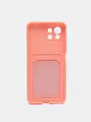 Коралловый wallet Чехол с карманом для карт Xiaomi Redmi 9A, 9C, Note 9 Pro, Note 9S, Mi 11 Lite