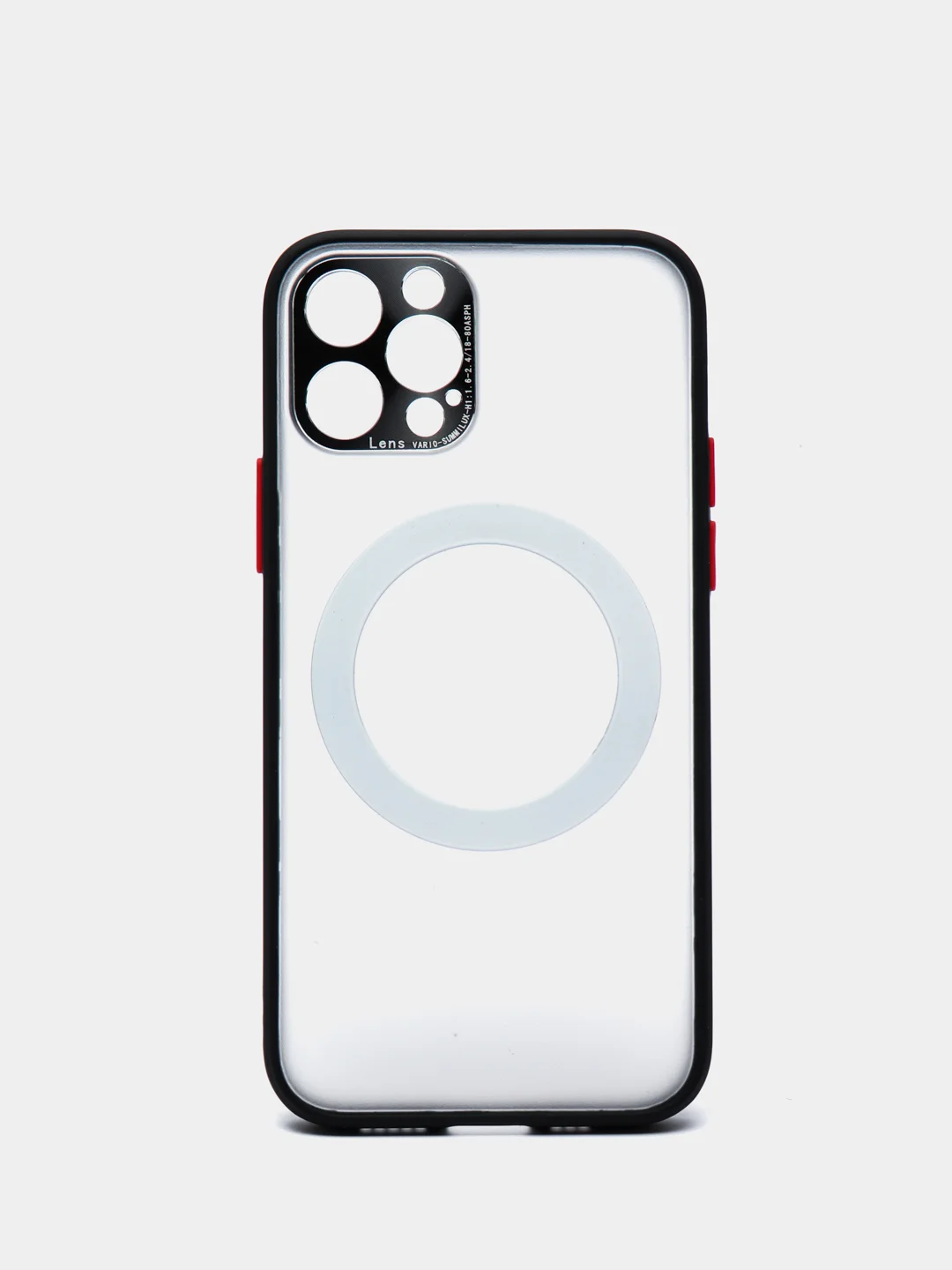 Черный case, чехол MagSafe c защитой камеры на IPhone 12, 12 Pro