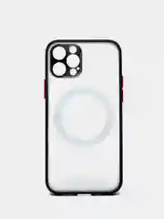 Черный case, чехол MagSafe c защитой камеры на IPhone 12, 12 Pro
