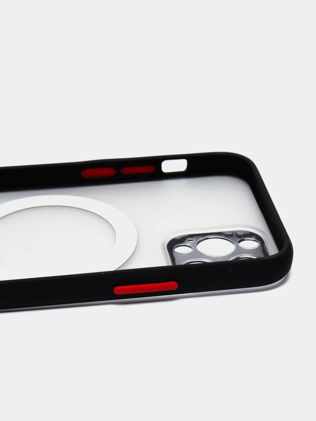 Черный case, чехол MagSafe c защитой камеры на IPhone 12, 12 Pro