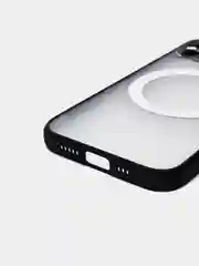 Черный case, чехол MagSafe c защитой камеры на IPhone 12, 12 Pro