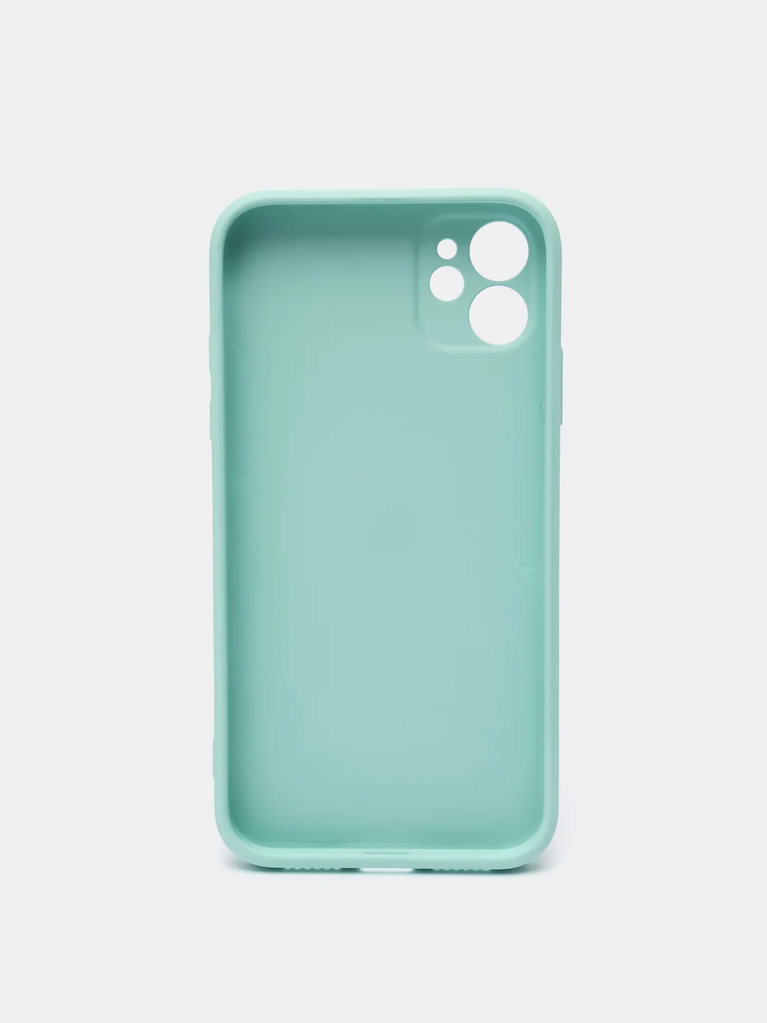 Мятный чехол силиконовый с матовой стеклянной панелью для iPhone 11, 12, 13, 13 Pro, 13 Pro Max