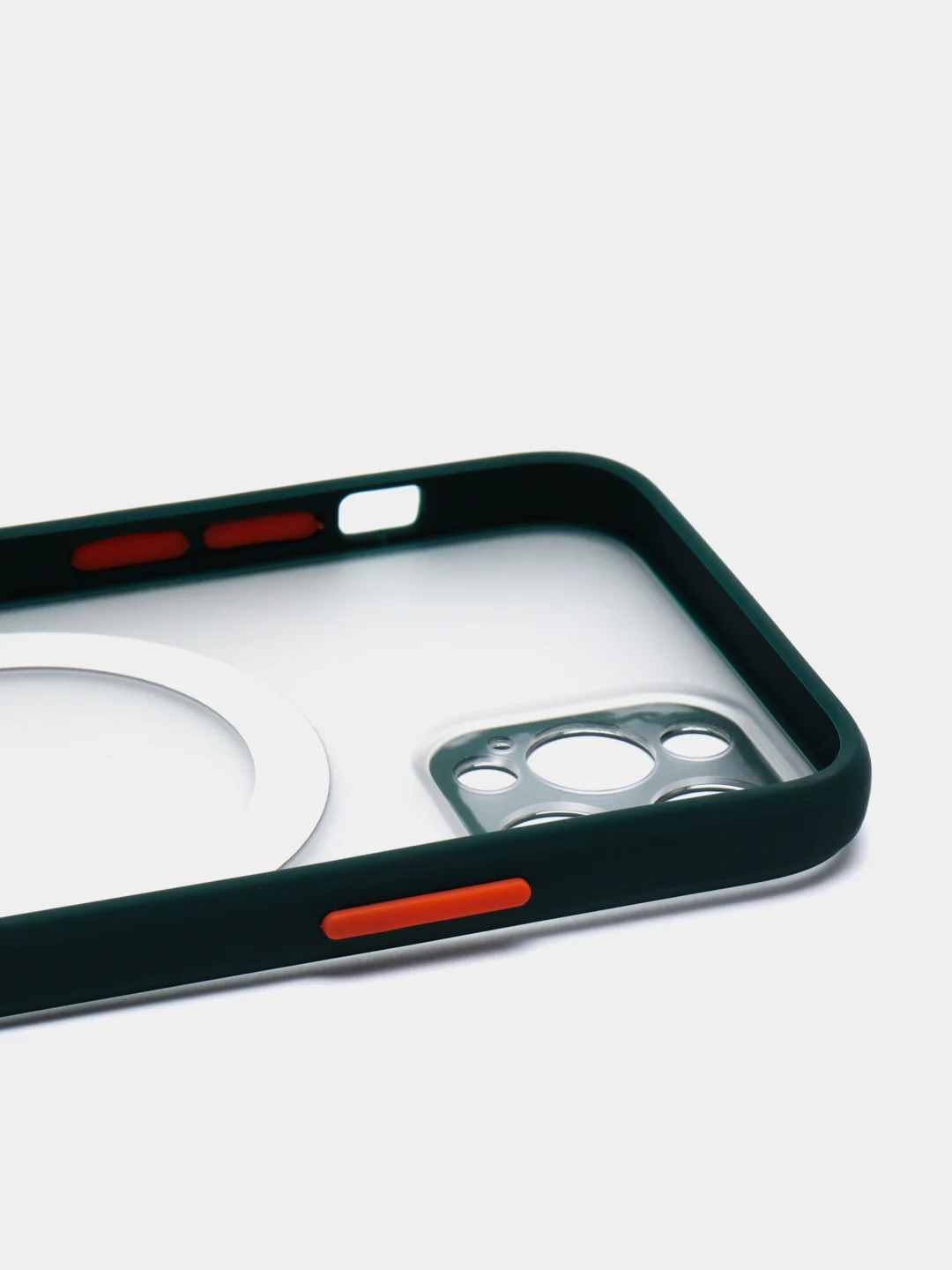 Зеленый case, чехол MagSafe c защитой камеры на IPhone 12, 12 Pro