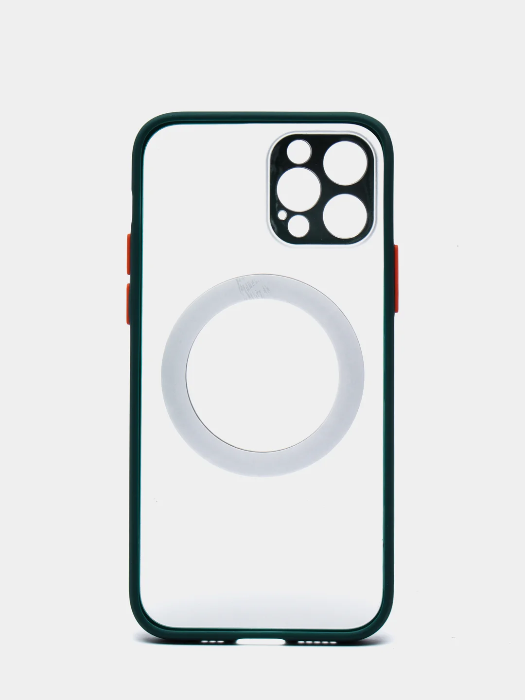 Зеленый case, чехол MagSafe c защитой камеры на IPhone 12, 12 Pro