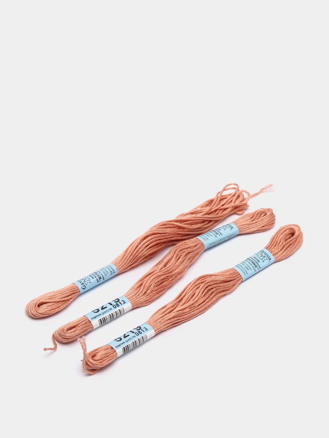 Белый мулине, нитки для вышивания Gamma, 100% хлопок, номера цветов 5170 - 5220
