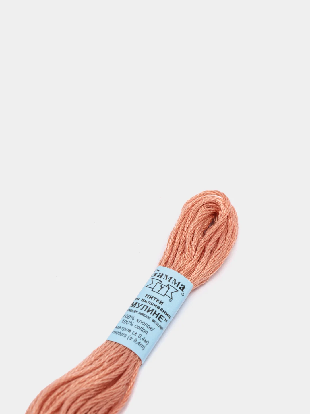 Белый мулине, нитки для вышивания Gamma, 100% хлопок, номера цветов 5170 - 5220