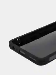 Черный чехол усиленный с рамкой для Huawei Honor 30 Lite, силиконовый