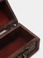 Золотистый хаки сувенир сундук для хранения мелочей, деревянный