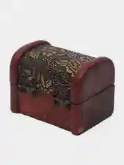 Золотистый хаки сувенир сундук для хранения мелочей, деревянный