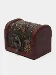 Золотистый хаки сувенир сундук для хранения мелочей, деревянный