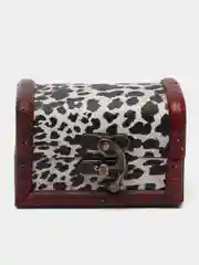 Прозрачный сувенир сундук для хранения мелочей, деревянный