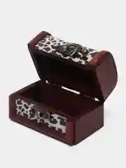 Прозрачный сувенир сундук для хранения мелочей, деревянный