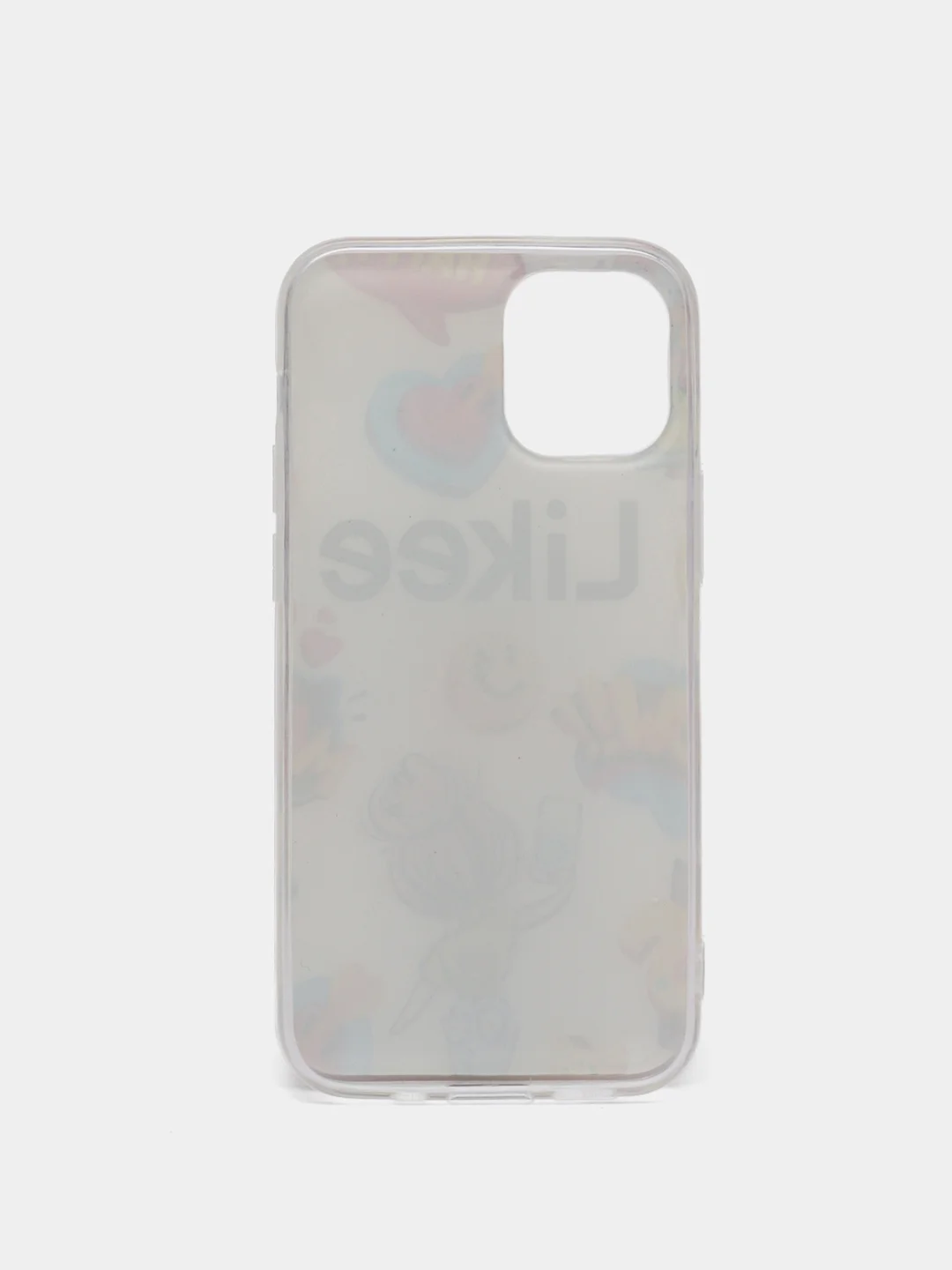 Серый меланж чехол iPhone 12 / 12 Pro, 12 Pro Max, 12 Mini чехол силиконовый с рисунком
