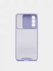Лавандовый чехол Samsung Galaxy S21+/S21 Plus, Галакси С21+, пластиковый прозрачный с защитой камеры