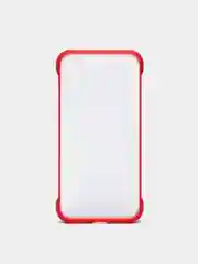 Красный чехол для Apple iPhone X / XS прозрачный с держателем