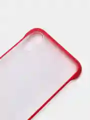 Красный чехол для Apple iPhone X / XS прозрачный с держателем