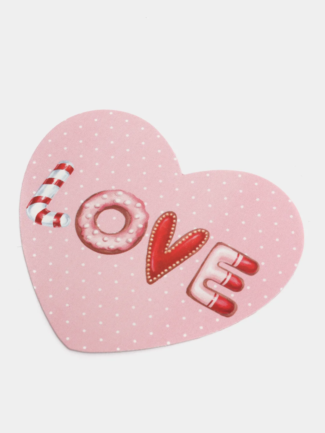 Открытка-валентинка "Love", 7 х 6 см