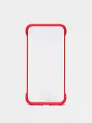 Красный чехол для Apple iPhone X / XS прозрачный с держателем
