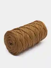 Хаки шнур Caramel плоский, полиэфирный, 5 мм для вязания и макраме часть 2