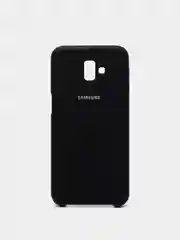 Черный чехол Silicone Cover Case для Samsung Galaxy J4 Plus, J4 Prime, J6 Plus, J6 Prime, J4 2018
