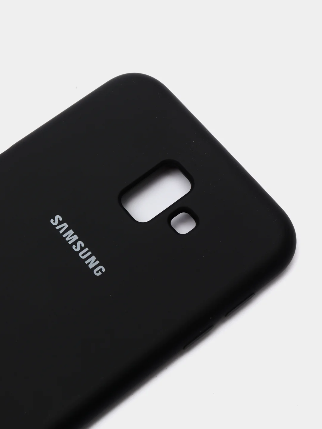 Черный чехол Silicone Cover Case для Samsung Galaxy J4 Plus, J4 Prime, J6 Plus, J6 Prime, J4 2018