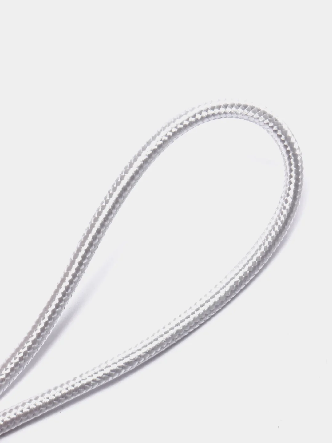 Серебряный кабель для зарядки Type C, 2 метра, голубой