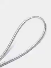 Серебряный кабель для зарядки Type C, 2 метра, голубой