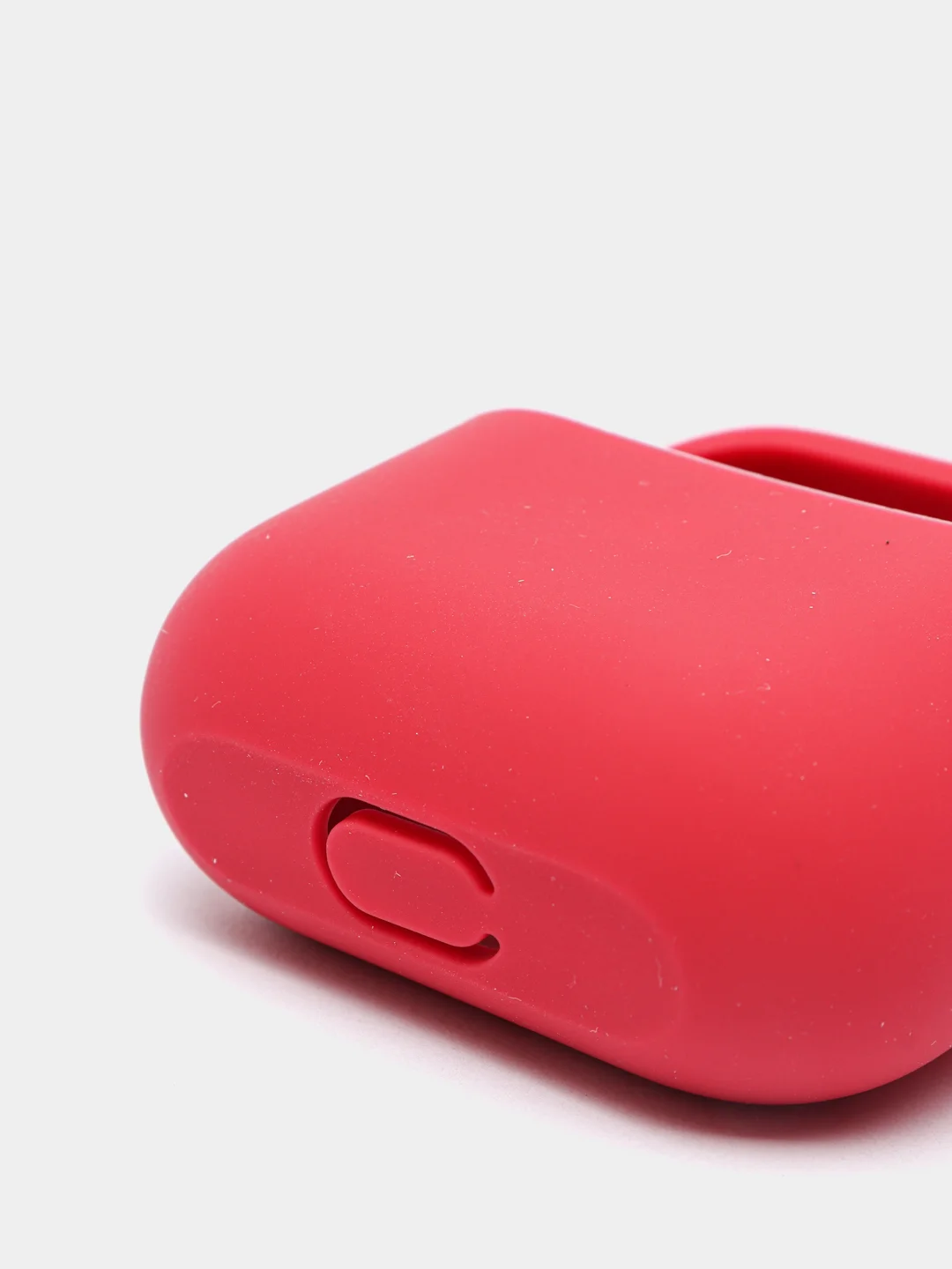 Багровый чехол для наушников AirPods 3 силиконовый с карабином и защитой разъема