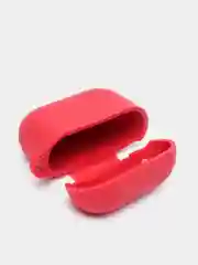 Багровый чехол для наушников AirPods 3 силиконовый с карабином и защитой разъема