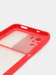 Чехол для Xiaomi Redmi Note 10, матовый, красный, прозрачный