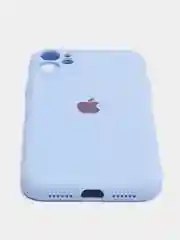 Небесно-голубой чехол на iPhone 11, 13, 12, XR, Pro, Max, Mini, бархатный