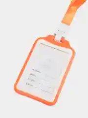 Оранжевый бейдж с держателем, чехол для пропуска, для карты
