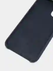 Синий меланж чехол для iPhone 11 силиконовый, с логотипом