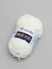 Молочный пряжа плюшевая YarnArt Dolce Baby, 50 г, 85 м