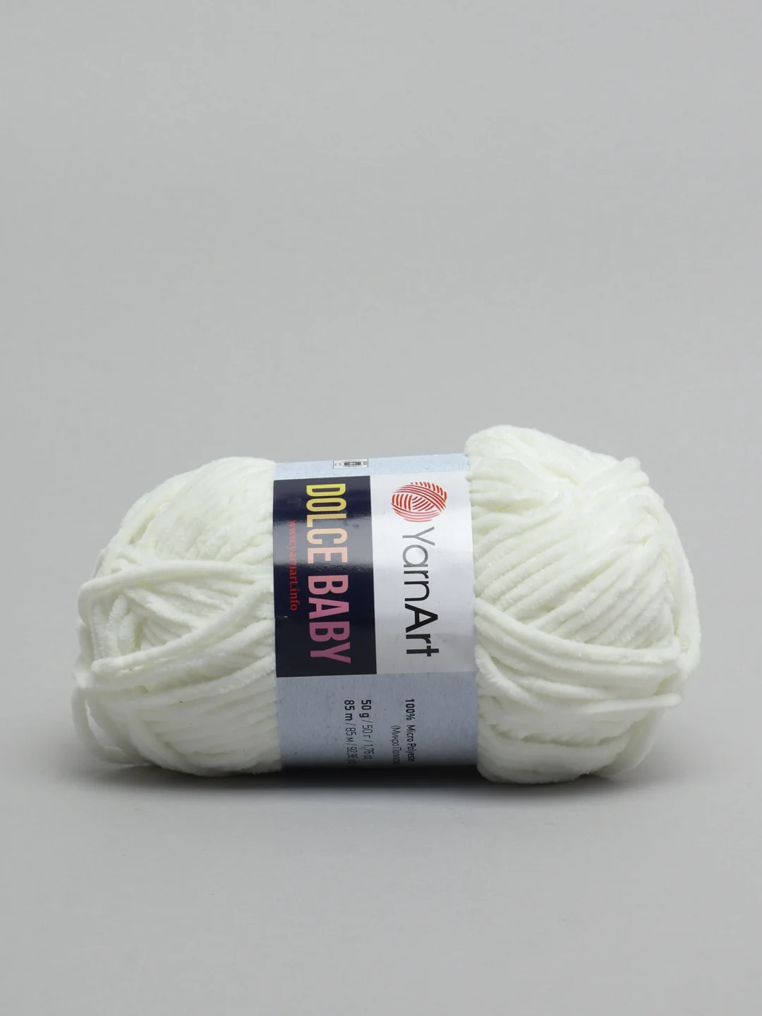 Молочный пряжа плюшевая YarnArt Dolce Baby, 50 г, 85 м