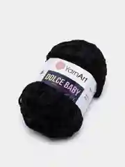 Черный пряжа плюшевая YarnArt Dolce Baby, 50 г, 85 м