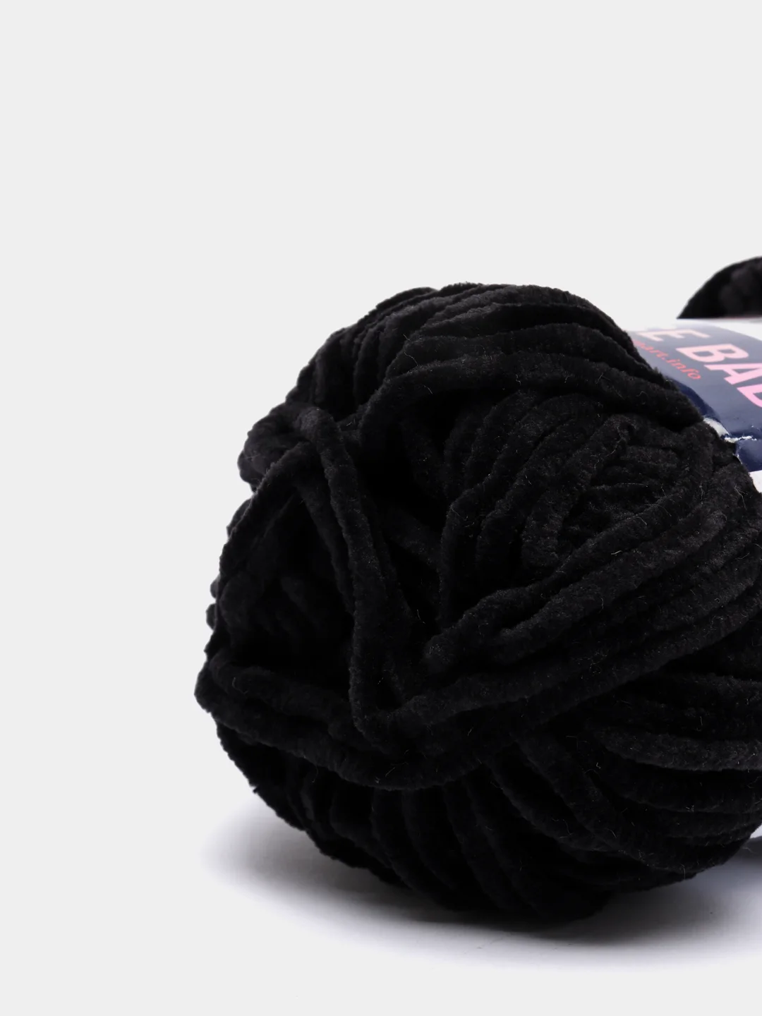 Черный пряжа плюшевая YarnArt Dolce Baby, 50 г, 85 м
