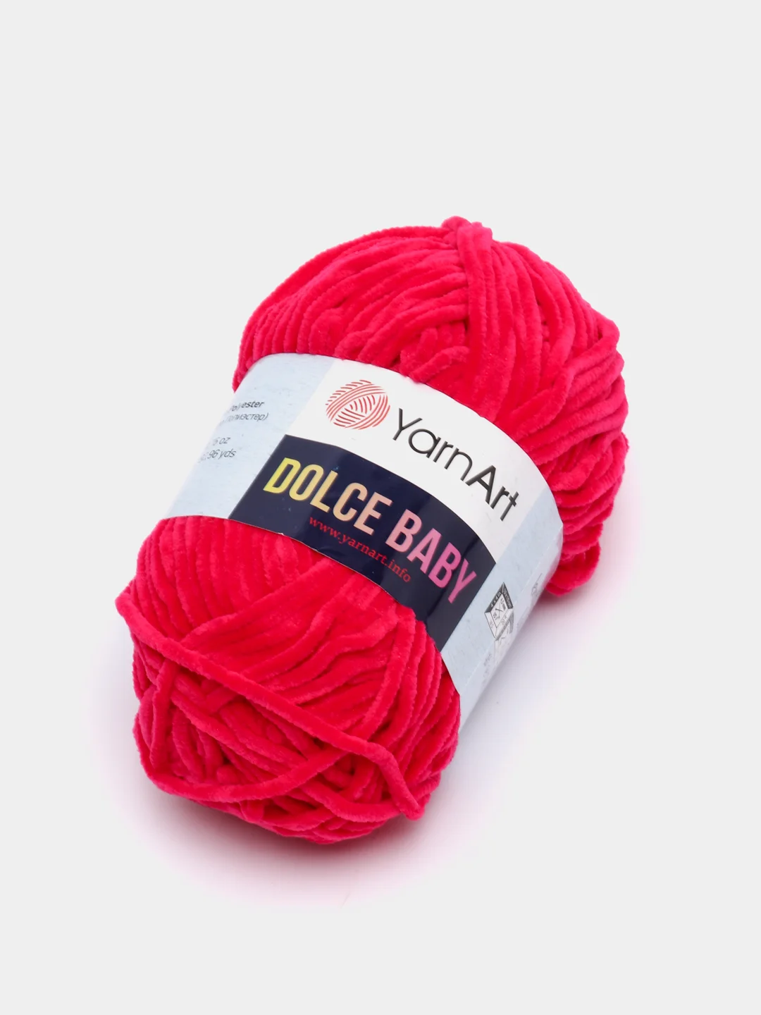 Фуксия пряжа плюшевая YarnArt Dolce Baby, 50 г, 85 м