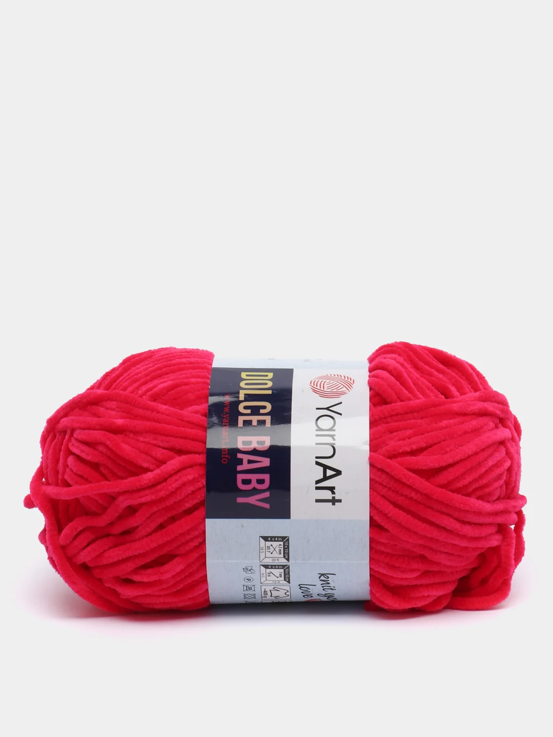 Фуксия пряжа плюшевая YarnArt Dolce Baby, 50 г, 85 м