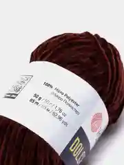 Коричневый пряжа плюшевая YarnArt Dolce Baby, 50 г, 85 м