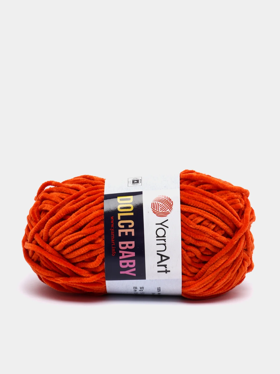 Рыжий пряжа плюшевая YarnArt Dolce Baby, 50 г, 85 м