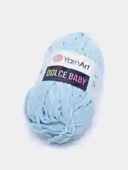 Голубой пряжа плюшевая YarnArt Dolce Baby, 50 г, 85 м