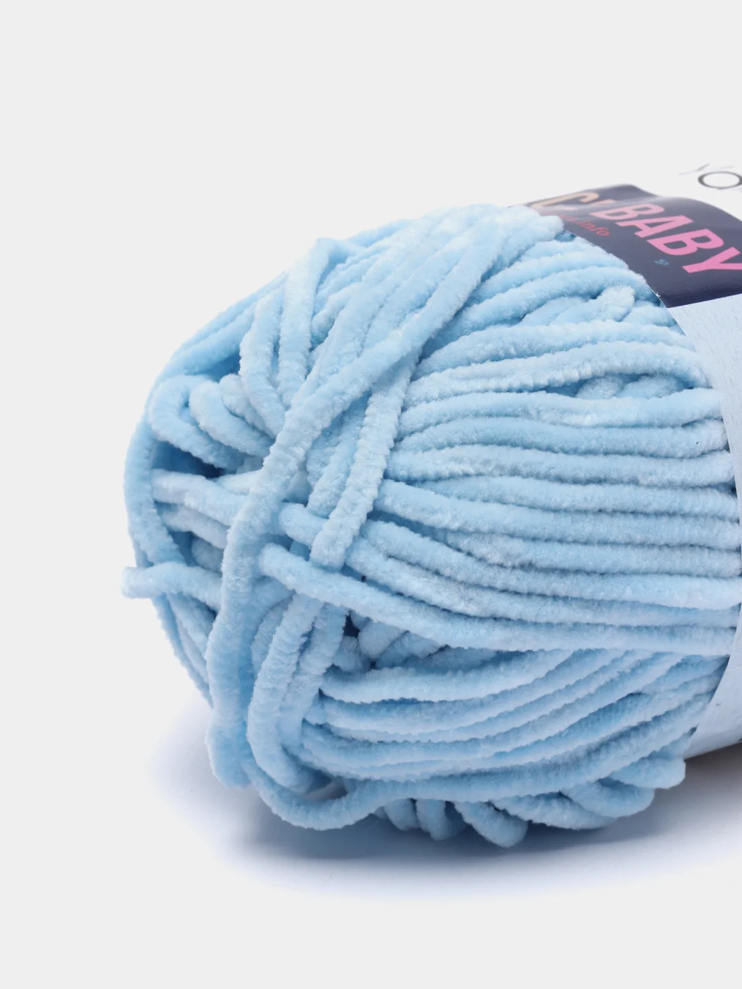Голубой пряжа плюшевая YarnArt Dolce Baby, 50 г, 85 м