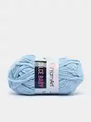 Голубой пряжа плюшевая YarnArt Dolce Baby, 50 г, 85 м