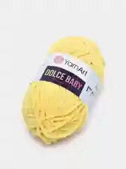 Желтый пряжа плюшевая YarnArt Dolce Baby, 50 г, 85 м