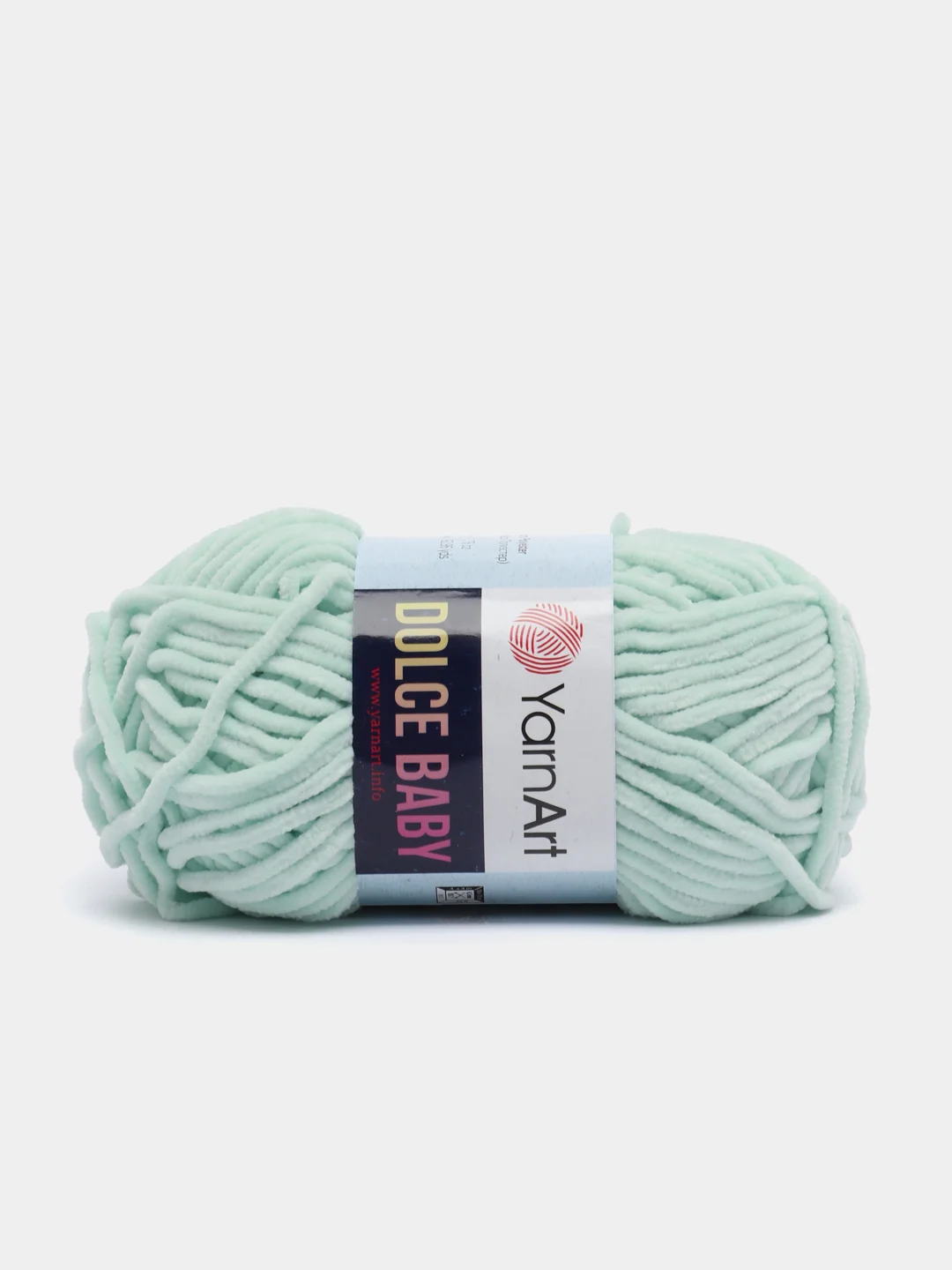 Мятный пряжа плюшевая YarnArt Dolce Baby, 50 г, 85 м