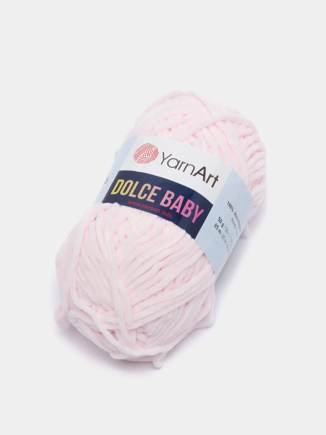 Розовый пряжа плюшевая YarnArt Dolce Baby, 50 г, 85 м